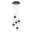 Lucide 13496/36/30 KLIGANDE - Lampa wisząca - 30 cm - Ściemniacz LED - 5x8W 2700K - Czarny