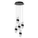 Lucide 13496/36/30 KLIGANDE - Lampa wisząca - 30 cm - Ściemniacz LED - 5x8W 2700K - Czarny