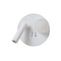 Lucide 77286/02/31 MATIZ - Lampka nocna - Kinkiet - 16.5 cm - LED - 3000K - Z portem ładowania USB - Biały
