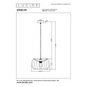 Lucide 34445/30/36 SPENCER - Lampa wisząca - 30 cm - 1xE27 - Szara