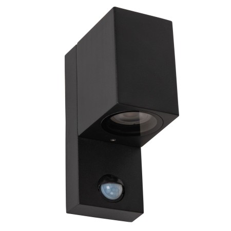 Lucide 69802/01/30 ZARO IR - Reflektor ścienny - Kinkiet do wewnątrz i na zewnątrz - 1xGU10 - IP65 - Czujnik ruchu i dzień/no…