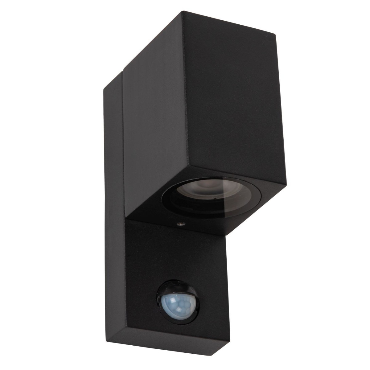 Lucide 69802/01/30 ZARO IR - Reflektor ścienny - Kinkiet do wewnątrz i na zewnątrz - 1xGU10 - IP65 - Czujnik ruchu i dzień/no…