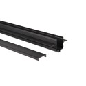 profil - osłona do szyny magnetycznej 48V 1m - podtynkowa - czarny - osłona szynoprzewodu magnetycznego