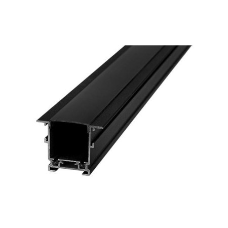 zestaw szyny magnetycznej czarny - 48V -  podtynkowy - Szyna + Profil + Klosz