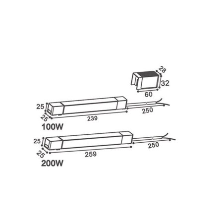 zasilacz wewnętrzny do szynoprzewodu magnetycznego 100W 48V