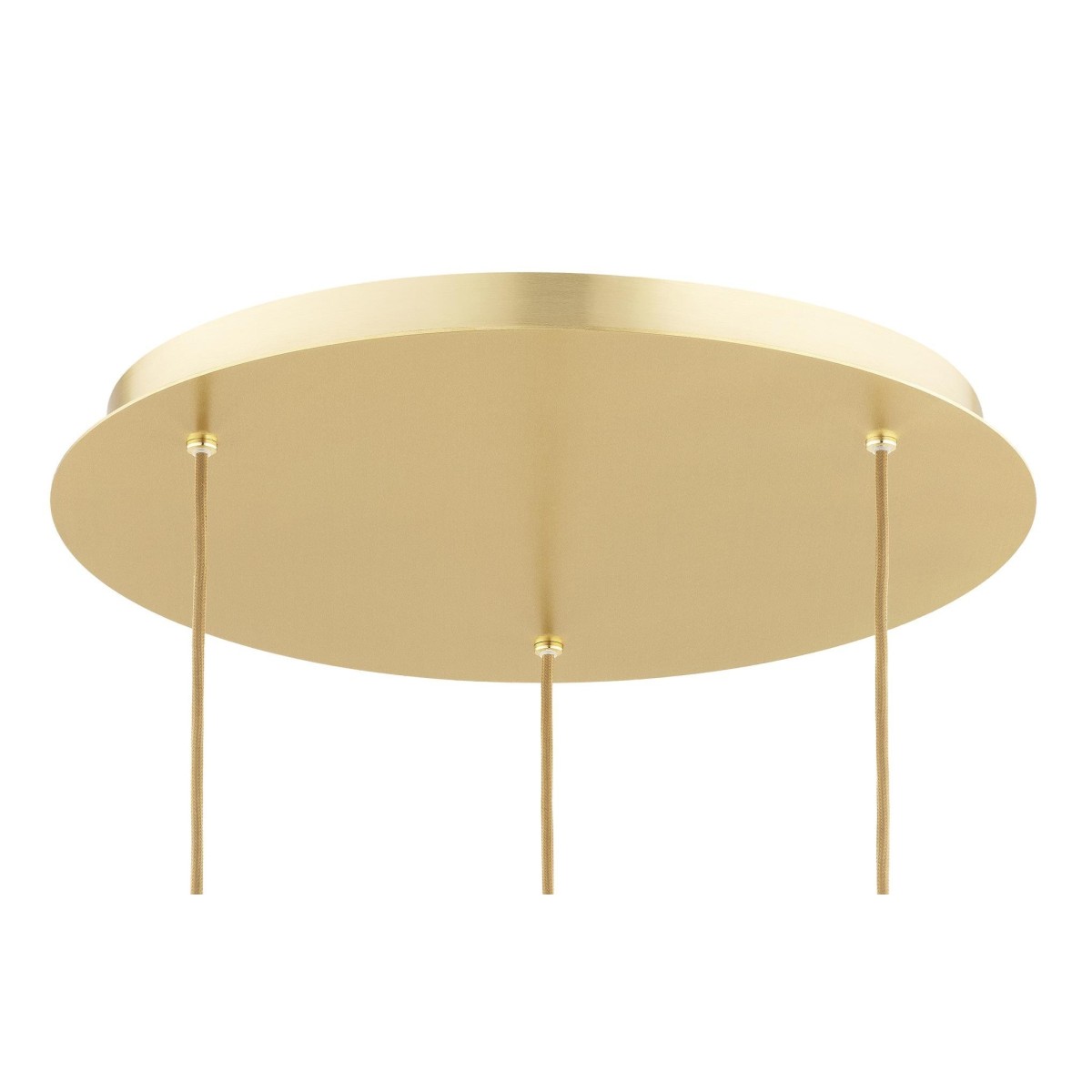 lampa wisząca 3 pł. ARUBA kolor biało-brązowy (marmurek), mosiądz szczotkowany polskiej manufaktury Argon