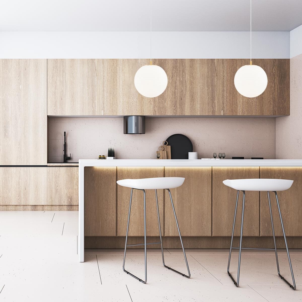 lampa wisząca 1 pł. EVANS kolor opal mat, mosiądz szczotkowany (ryflowania poziomo) polskiej manufaktury Argon