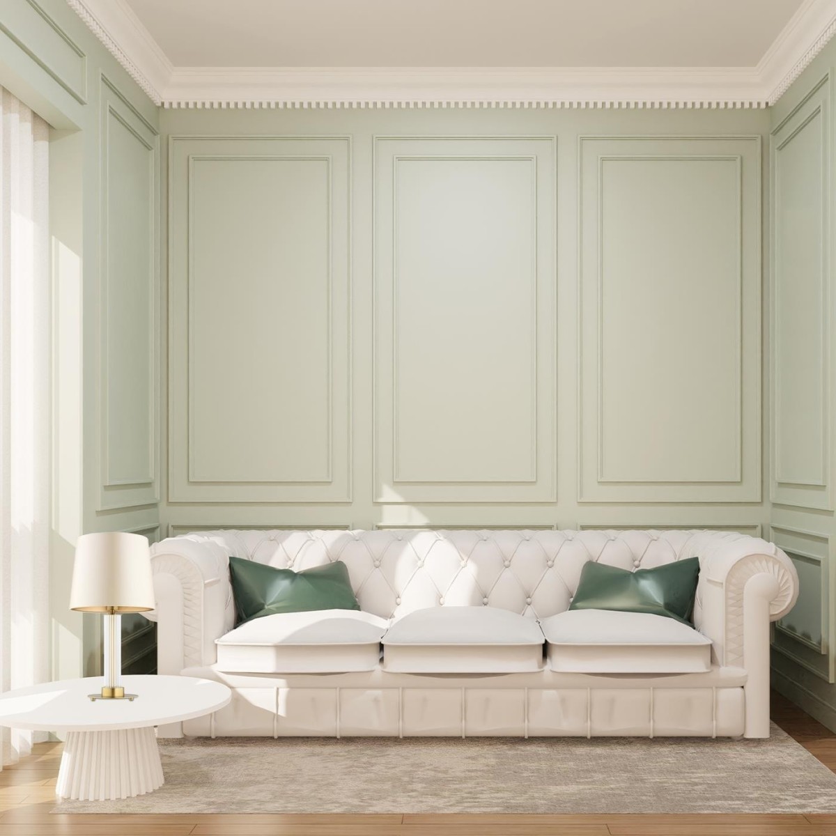 lampa stołowa 1 pł. HAMPTON kolor beżowy (złoty środek), transparentny (ryflowany), mosiądz szczotkowany