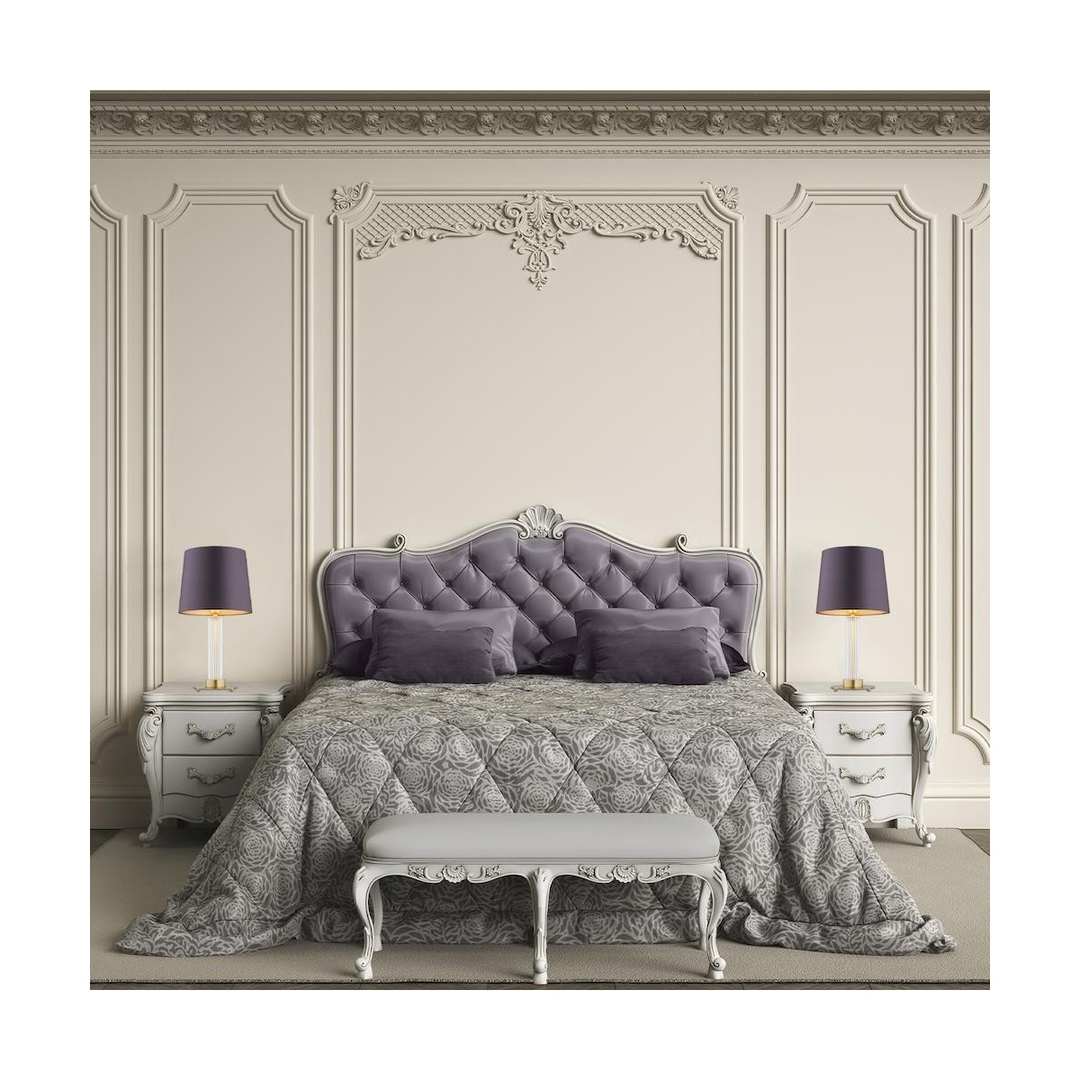 lampa stołowa 1 pł. HAMPTON kolor fioletowy-śliwkowy (złoty środek), transparentny (ryflowany), mosiądz szczotkowany