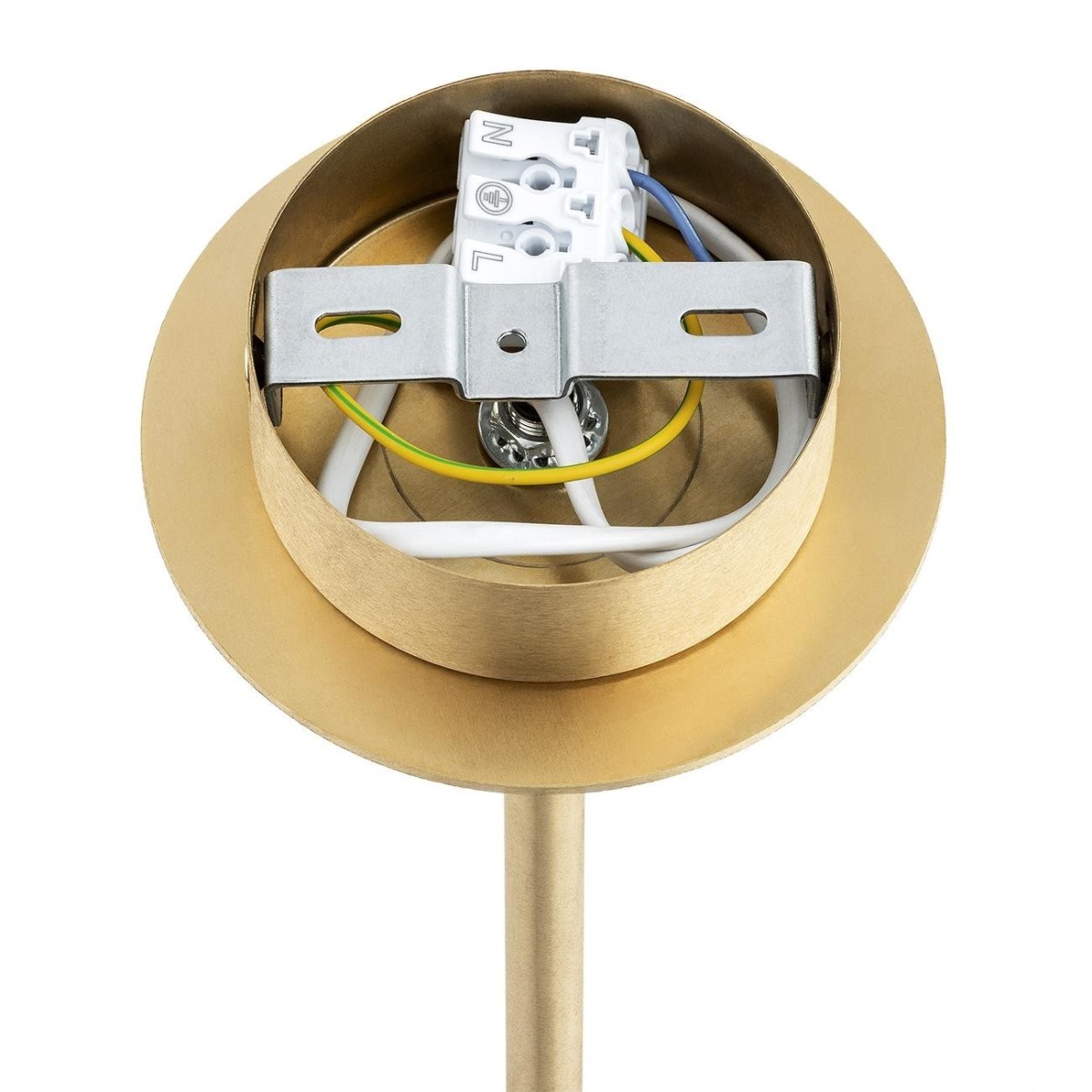 żyrandol 5 pł. HAMPTON kolor transparentny (ryflowany), mosiądz szczotkowany polskiej manufaktury Argon