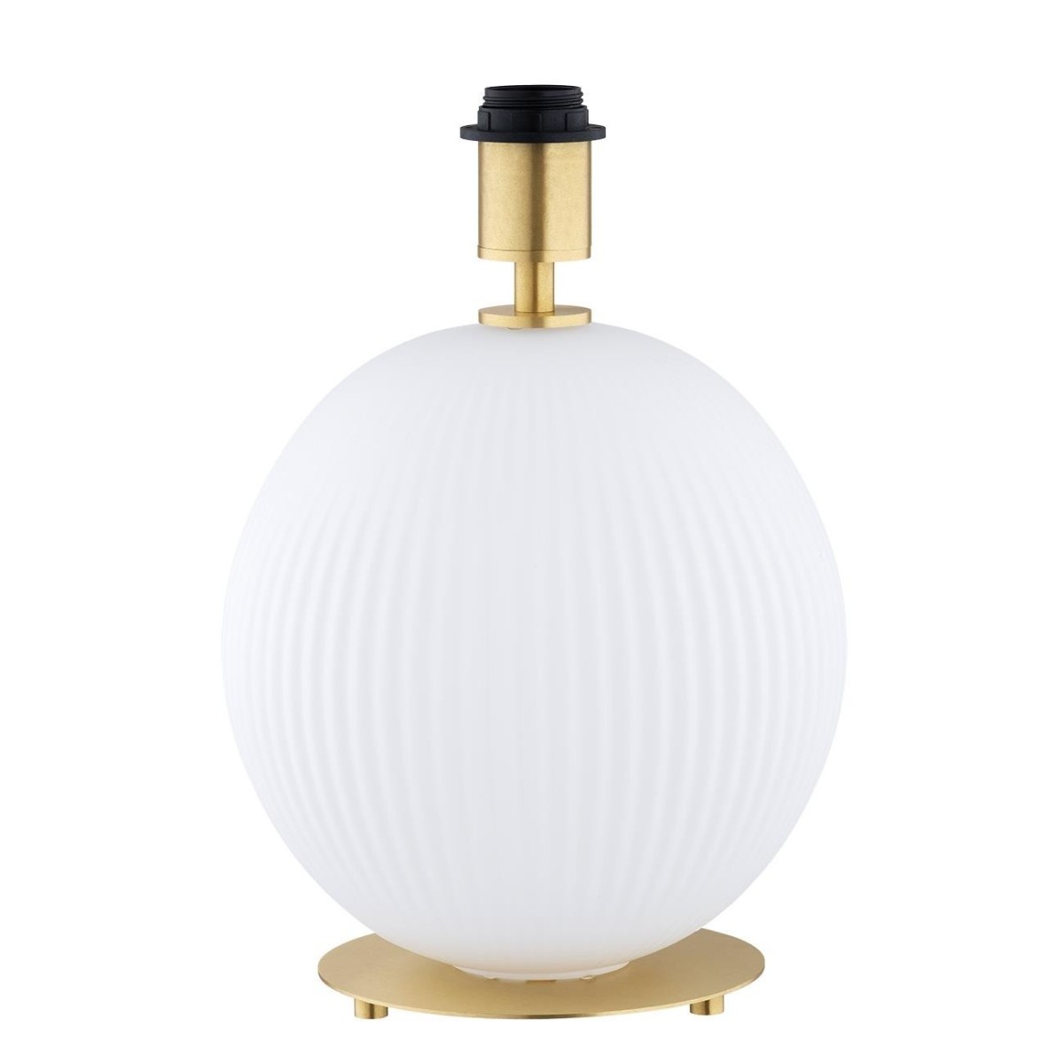 lampa stołowa 1 pł. HAMILTON kolor beżowy (złoty środek), opal mat, mosiądz szczotkowany polskiej manufaktury Argon