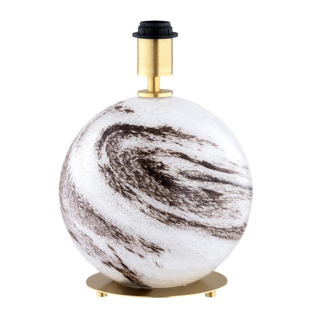 lampa stołowa 1 pł. HARLEM kolor beżowy (złoty środek), biało-brązowy marmurek, mosiądz szczotkowany polskiej manufaktury Argon