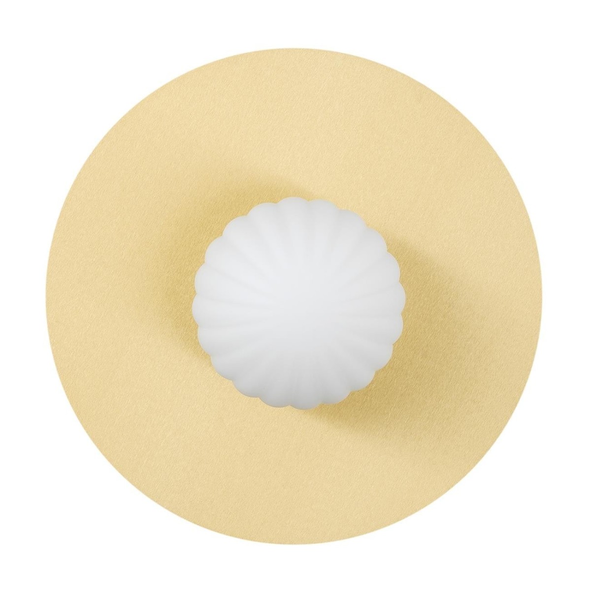 kinkiet / plafon 1 pł. PALOMA kolor opal mat (ryflowany), mosiądz szczotkowany polskiej manufaktury Argon