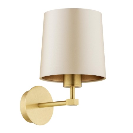 kinkiet 1 pł. PRINCETON kolor beżowy (złoty środek), mosiądz szczotkowany polskiej manufaktury Argon