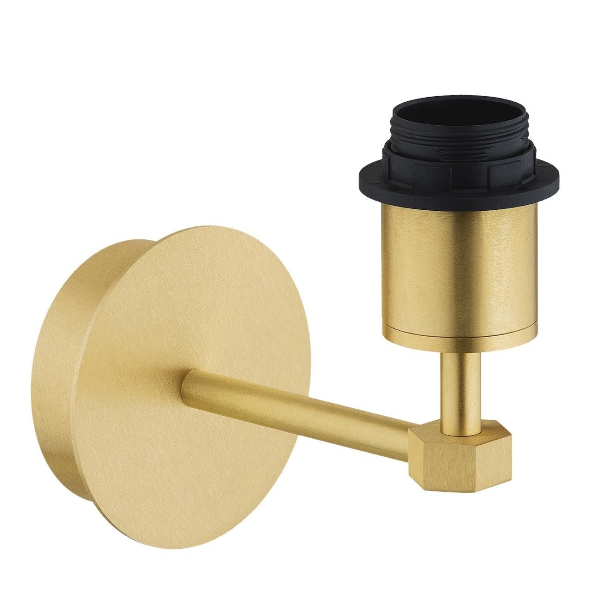 kinkiet 1 pł. PRINCETON kolor beżowy (złoty środek), mosiądz szczotkowany polskiej manufaktury Argon