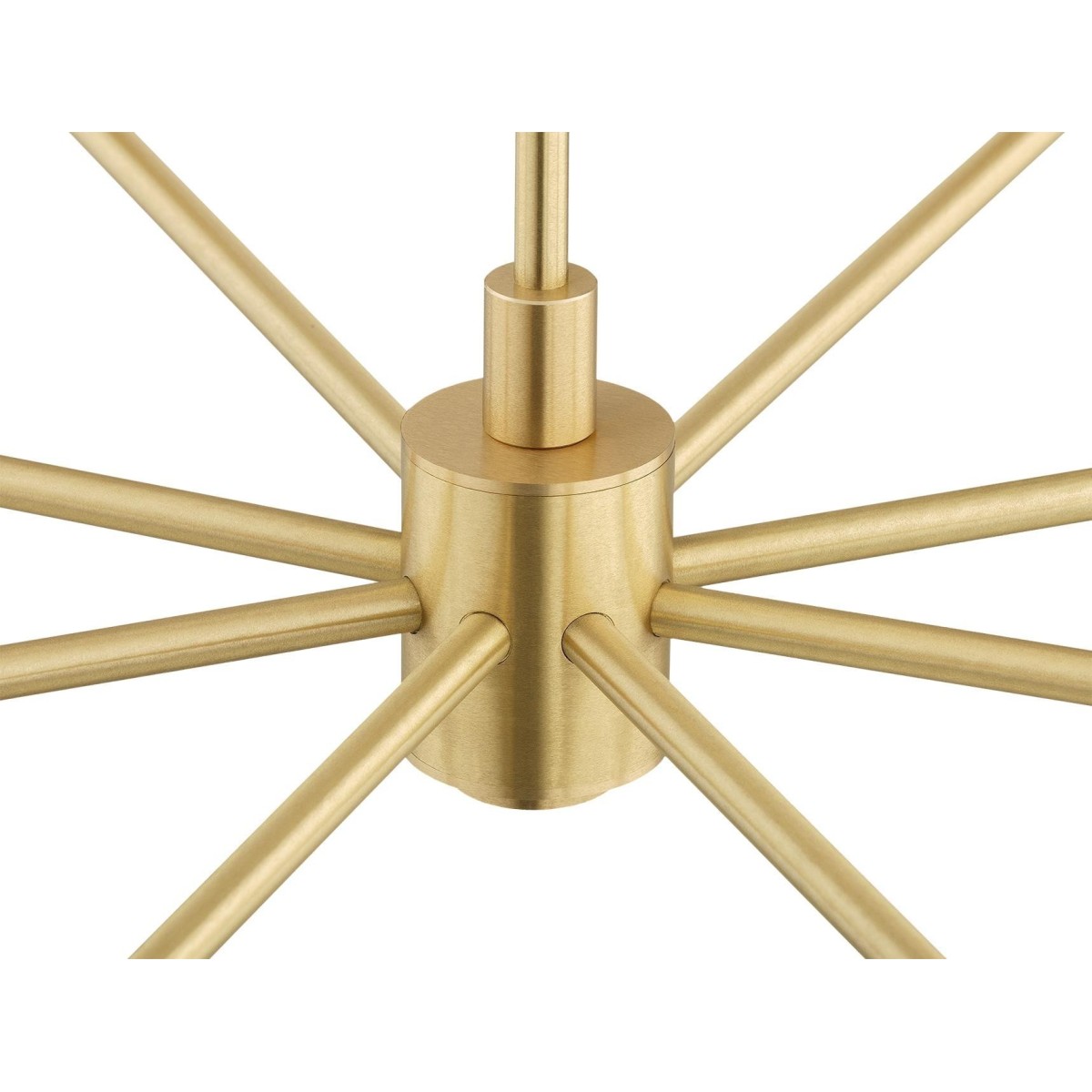 żyrandol 8 pł. PRINCETON kolor beżowy (złoty środek), mosiądz szczotkowany polskiej manufaktury Argon