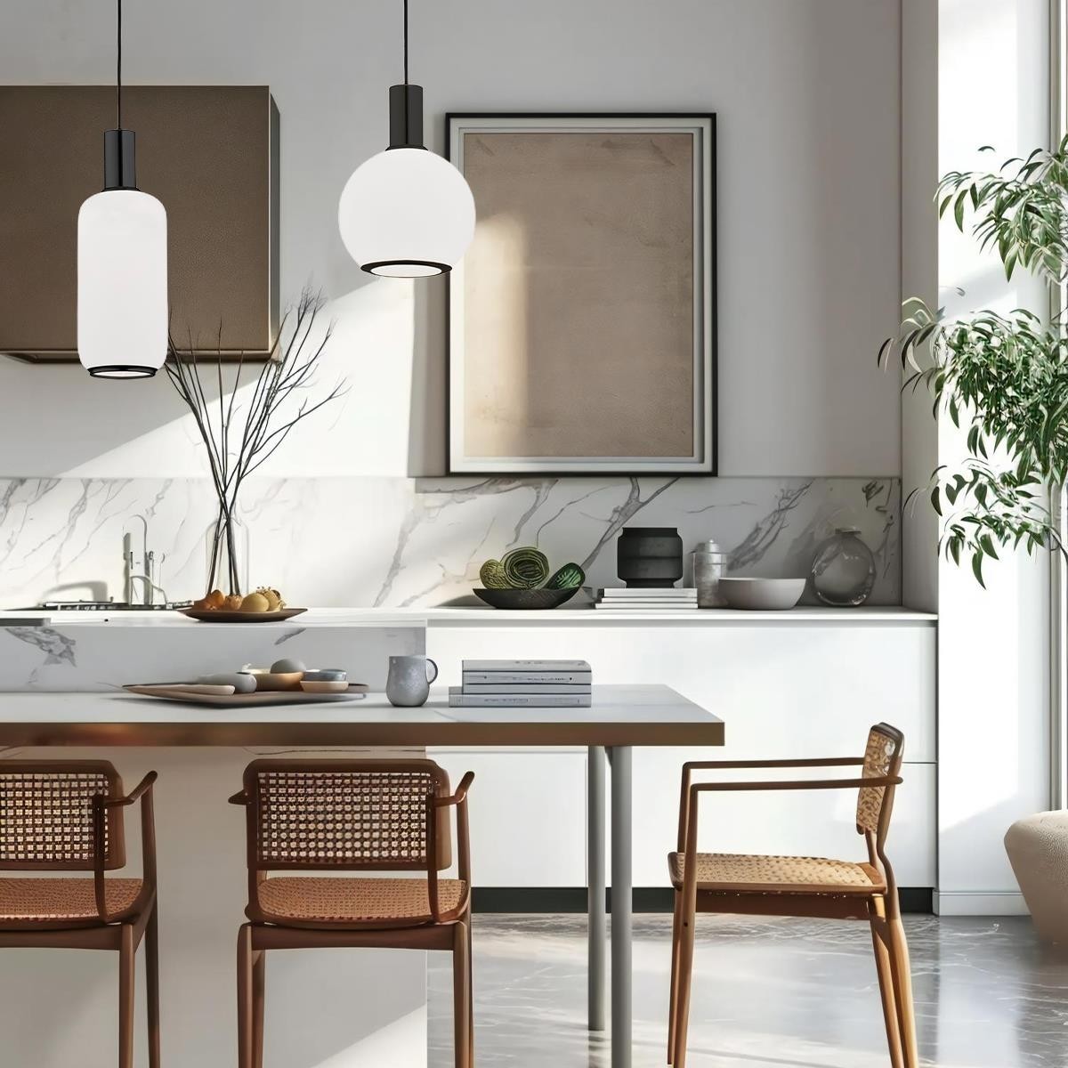 lampa wisząca 1 pł. SAGUNTO PLUS kolor opal mat, czarny struktura polskiej manufaktury Argon