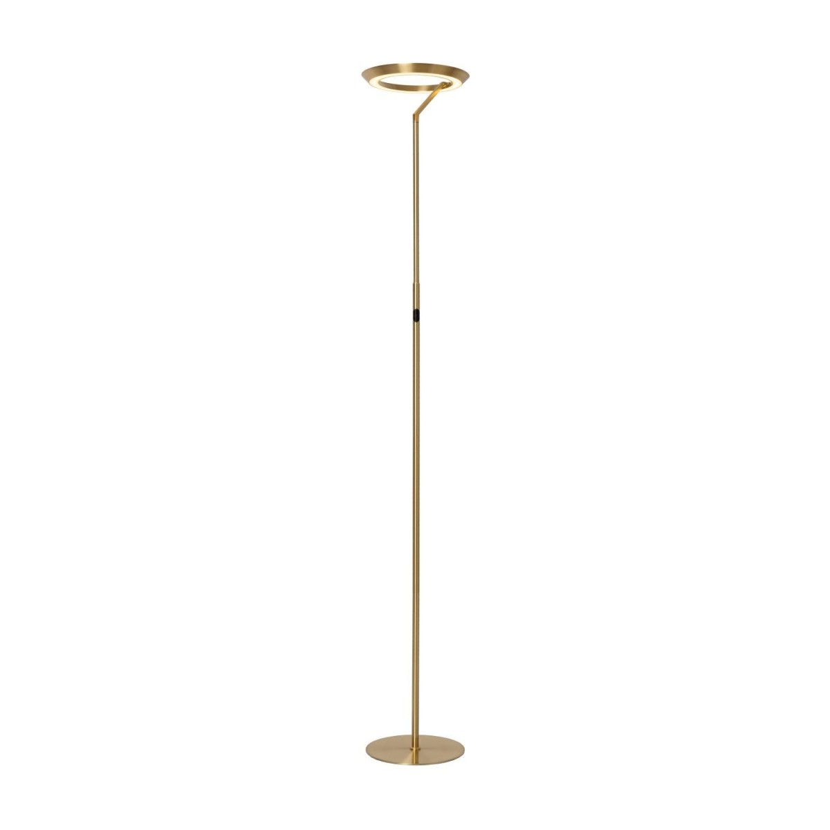 Lucide 03745/24/02 CELESTE - Lampa podłogowa - 28 cm - Ściemniacz LED - 1x21W 2700K - Matowe złoto - Mosiądz