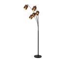 Lucide 05747/85/30 RANKOS - Lampa podłogowa - 5xE14 - Czarna