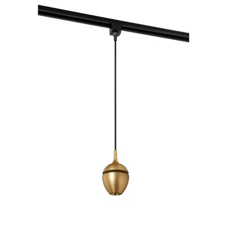 Lucide 09958/01/02 Lampa wisząca TRACK PRESTON - 1-obwodowy System oświetlenia szynowego - 1xGU10 - matowe złoto - mosiądz (p…