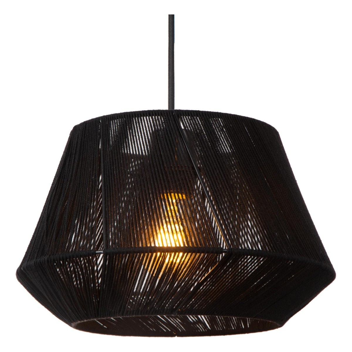 Lucide 10421/13/30 JESSICA - Lampa wisząca - 35.5 cm - 3xE27 - Czarna