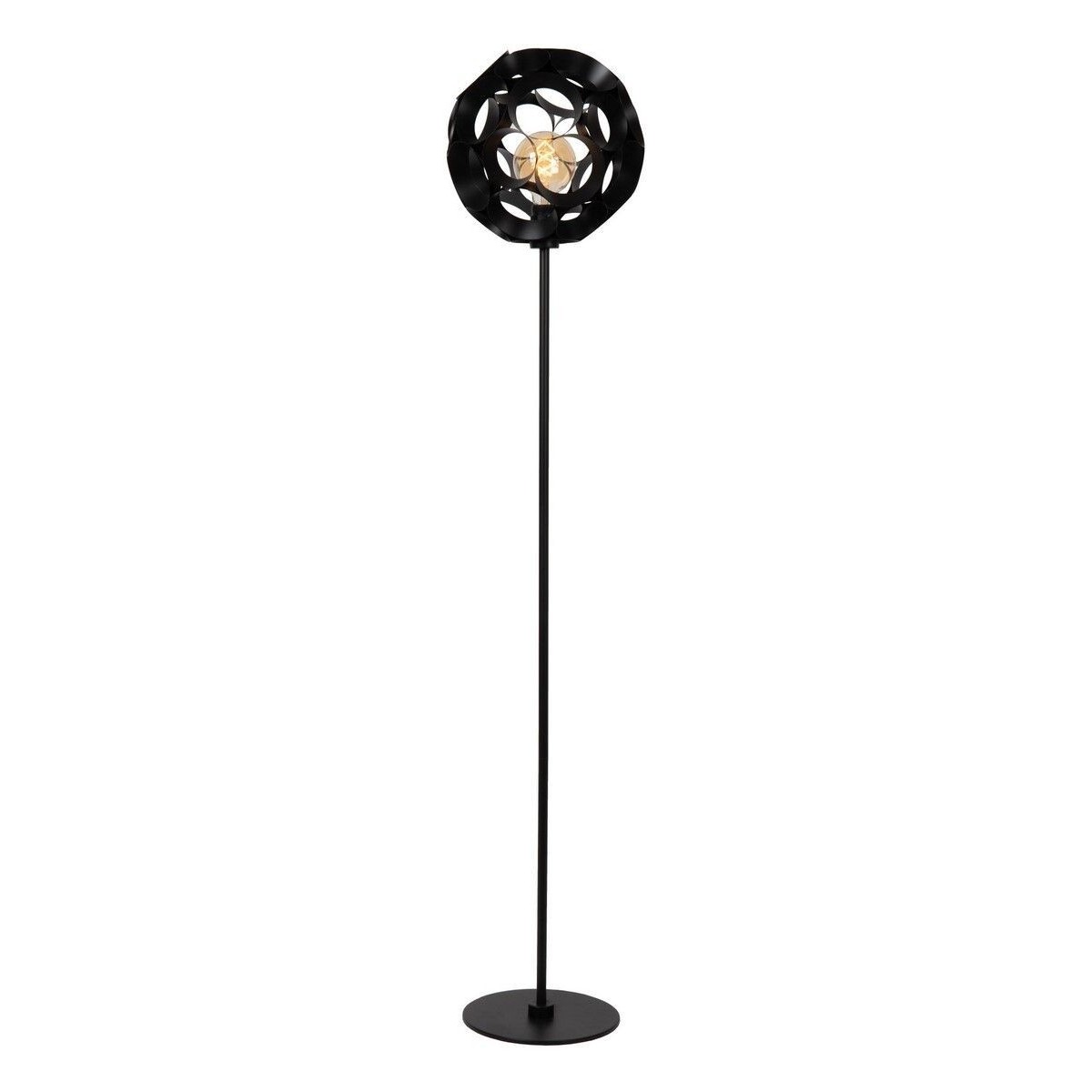 Lucide 10723/01/30 HANNELORE - Lampa podłogowa - 30 cm - 1xE27 - Czarna