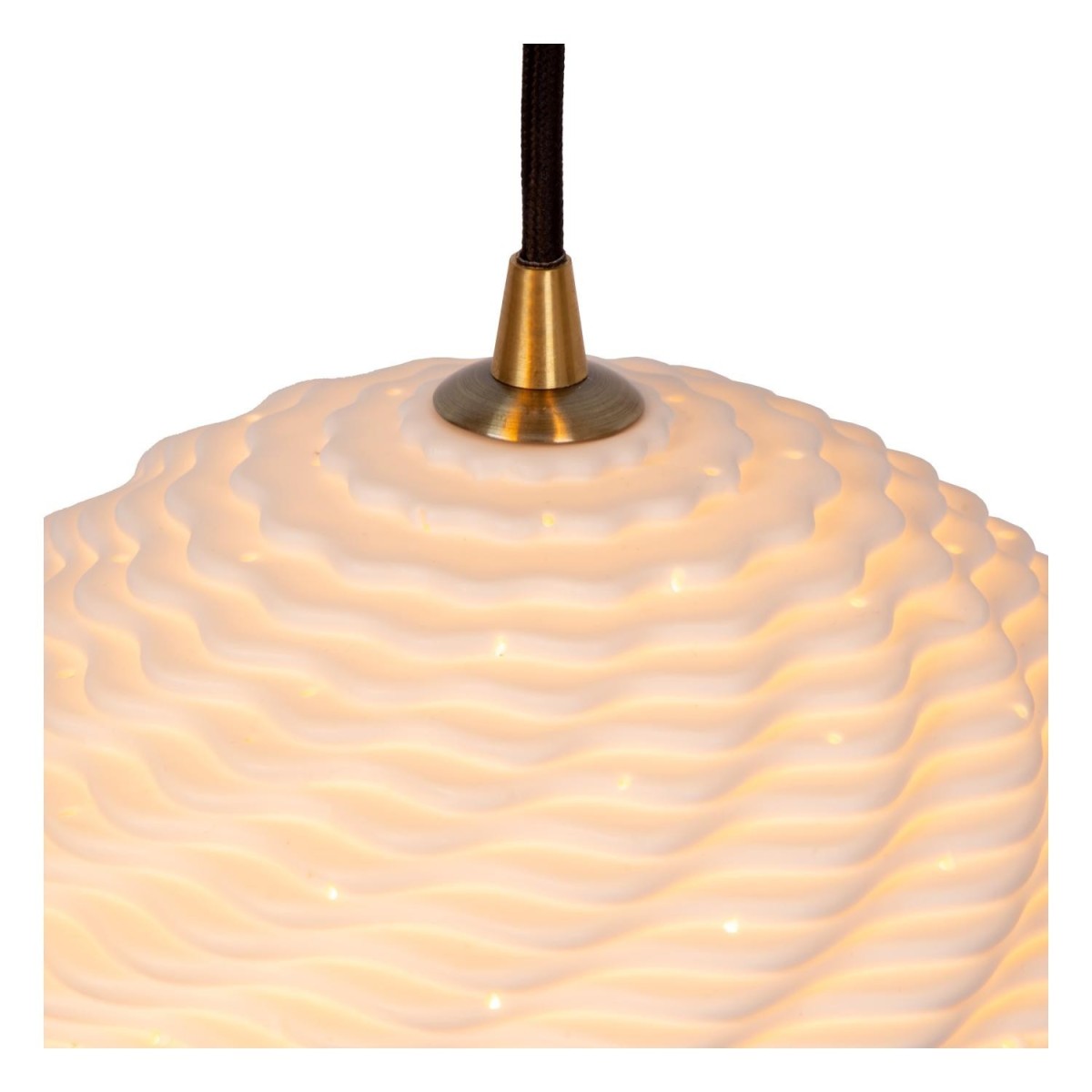 Lucide 13451/03/31 BINA - Lampa wisząca - 40 cm - 3xE27 - Biała