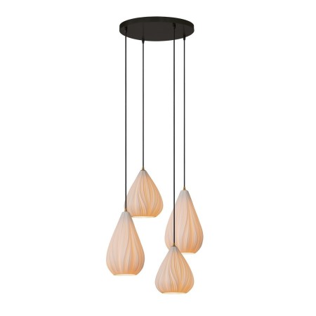 Lucide 13452/04/31 CINZIA - Lampa wisząca - 55.5 cm - 4xE27 - Biała