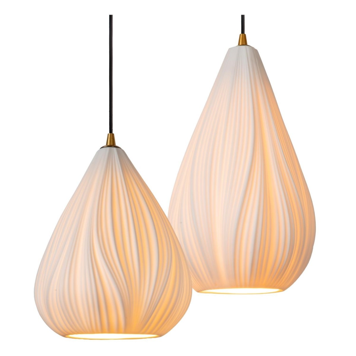 Lucide 13452/04/31 CINZIA - Lampa wisząca - 55.5 cm - 4xE27 - Biała