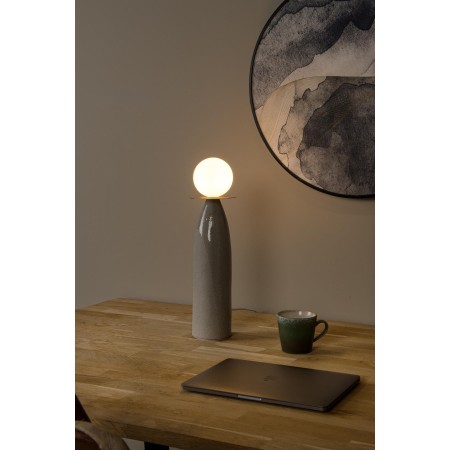 Lucide 13544/45/36 FIGARO - Lampa stołowa - 12 cm - 1xG9 - Szara
