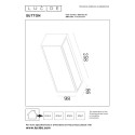 Lucide 15813/02/30 SUTTON - Kinkiet do wewnątrz i na zewnątrz - Solarny - Ściemniacz LED - 1x2W 2850K-3150K - IP54 - Czujnik…