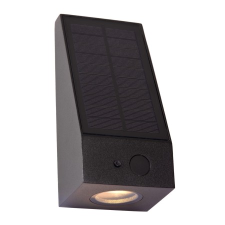 Lucide 15816/02/30 IRWIN - Kinkiet do wewnątrz i na zewnątrz - Solarny - Ściemniacz LED - 1x2W 3000K - IP54 - Czujnik ruchu i…