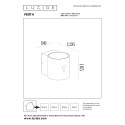 Lucide 15817/01/30 PERTH - Kinkiet do wewnątrz i na zewnątrz - Solarny - 9 cm - Ściemniacz LED - 1x1W 2850K-3150K - IP65 - Cz…