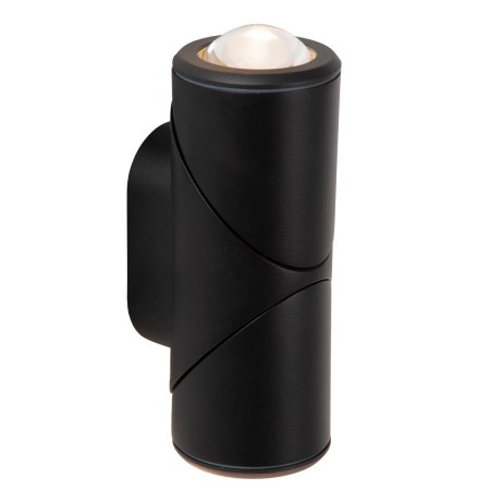 Lucide 15820/10/30 ERIN - Reflektor ścienny - Kinkiet do wewnątrz i na zewnątrz - LED - 2x5W 2700K - IP65 - Czarny