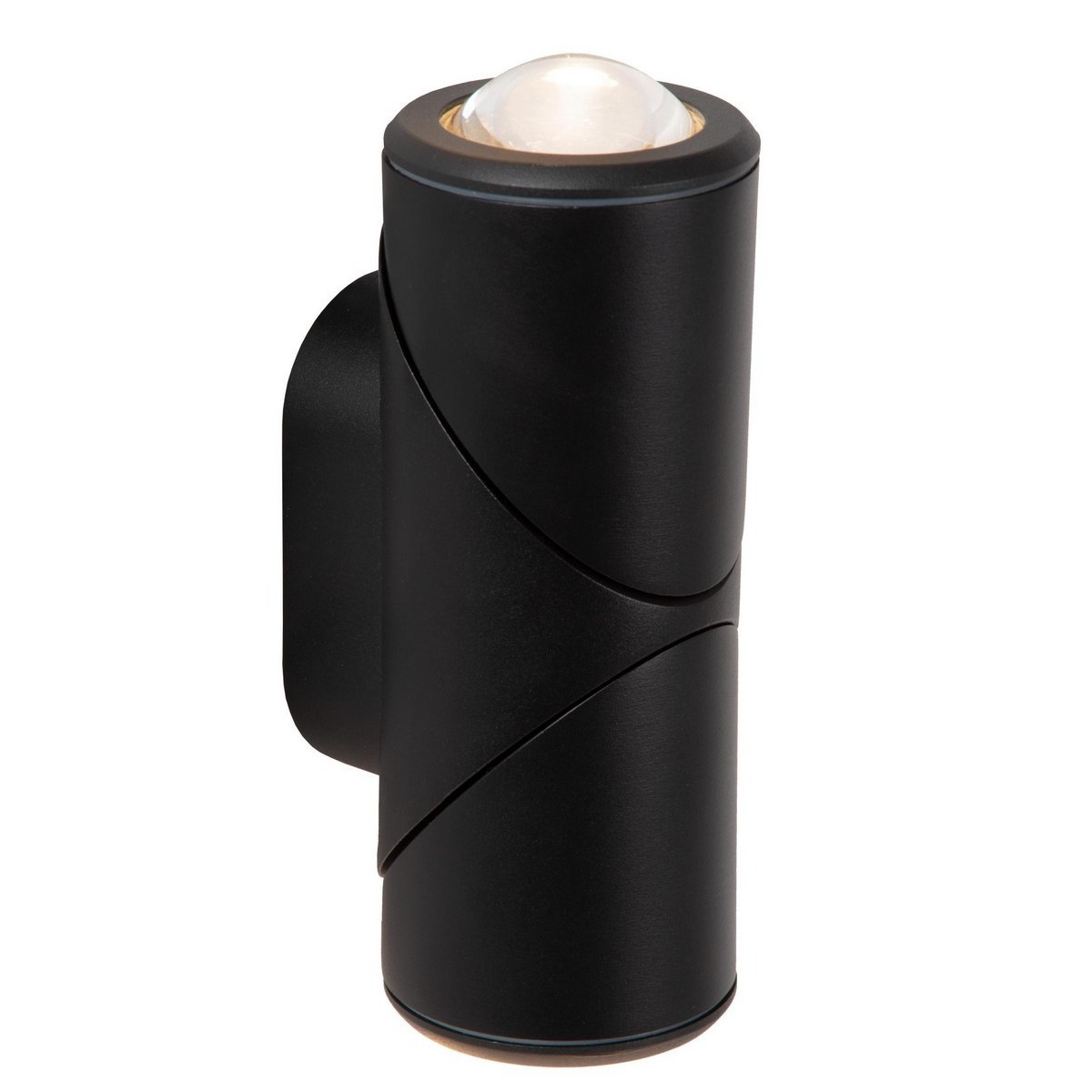 Lucide 15820/10/30 ERIN - Reflektor ścienny - Kinkiet do wewnątrz i na zewnątrz - LED - 2x5W 2700K - IP65 - Czarny