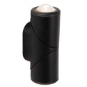 Lucide 15820/10/30 ERIN - Reflektor ścienny - Kinkiet do wewnątrz i na zewnątrz - LED - 2x5W 2700K - IP65 - Czarny