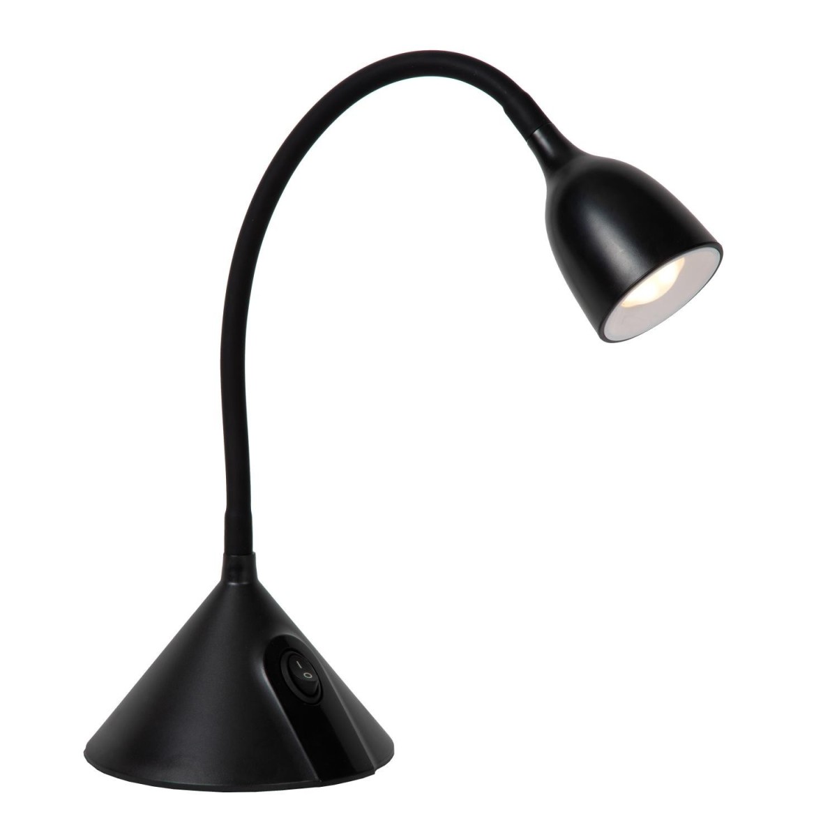 Lucide 18673/03/30 MILO - Lampa biurkowa - 12.8 cm - LED - 1x3.2W 3000K - Czarna