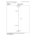 Lucide 19791/20/31 ZENITH - Lampa podłogowa - LED ściemnialna - 1x20W 3000K - biała