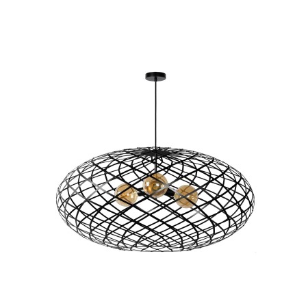 Lucide 21417/99/30 WOLFRAM - Lampa wisząca - 100 cm - 3xE27 - Czarna