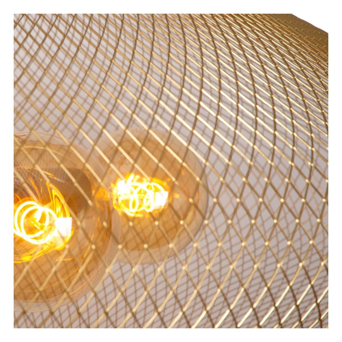 Lucide 21423/88/02 MESH - Lampa wisząca - 85 cm - 3xE27 - Matowe złoto - Mosiądz