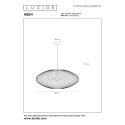 Lucide 21423/88/02 MESH - Lampa wisząca - 85 cm - 3xE27 - Matowe złoto - Mosiądz