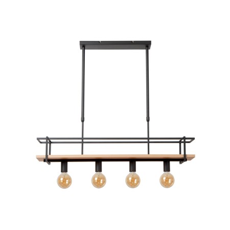 Lucide 21432/04/30 MILONGA - Lampa wisząca - 4xE27 - Czarna