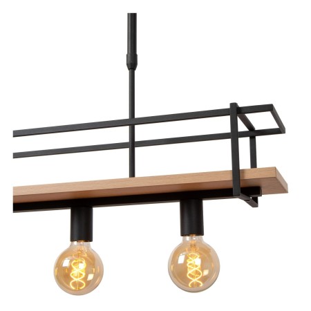 Lucide 21432/04/30 MILONGA - Lampa wisząca - 4xE27 - Czarna