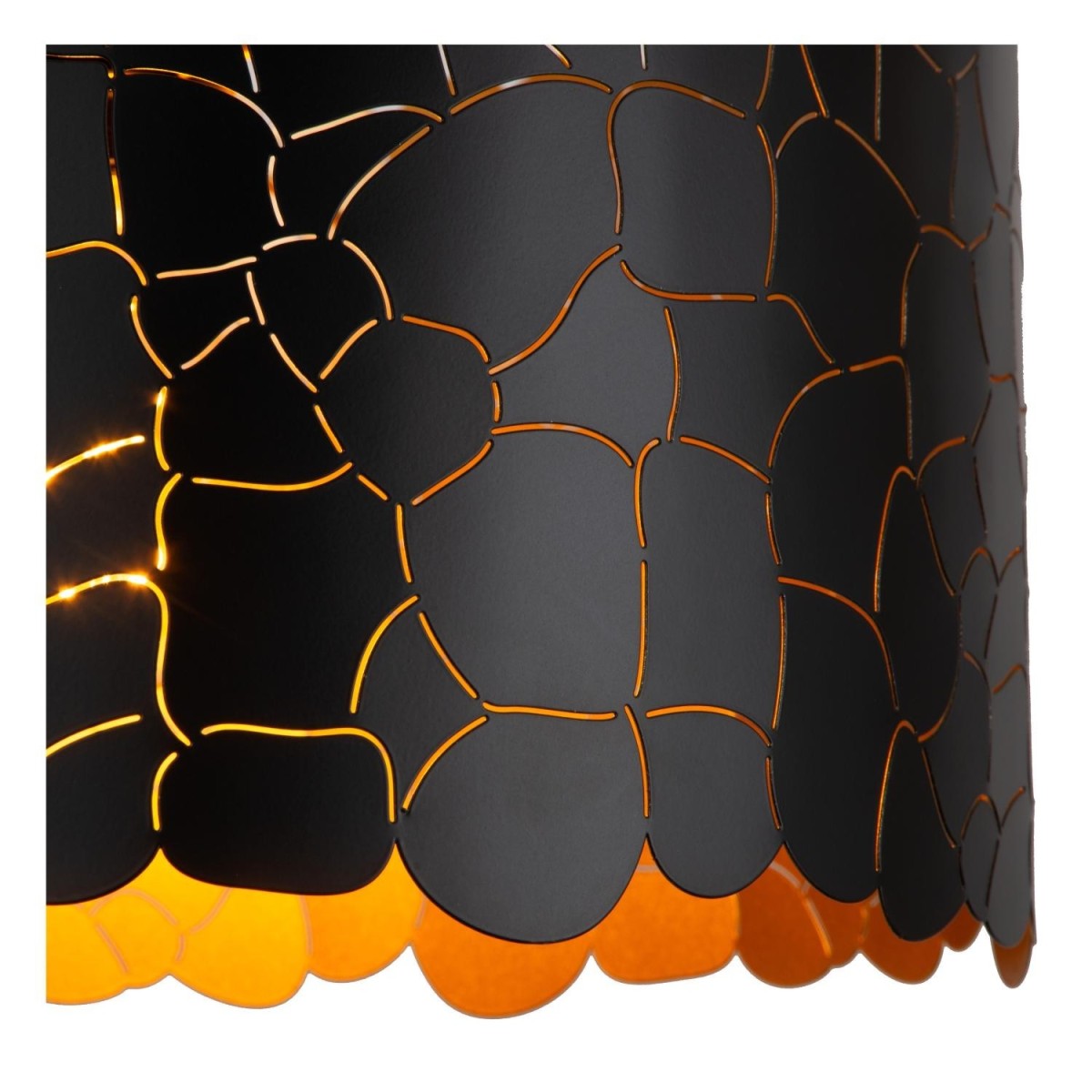 Lucide 21434/40/30 ALMELO - Lampa wisząca - 40 cm - 1xE27 - Czarna