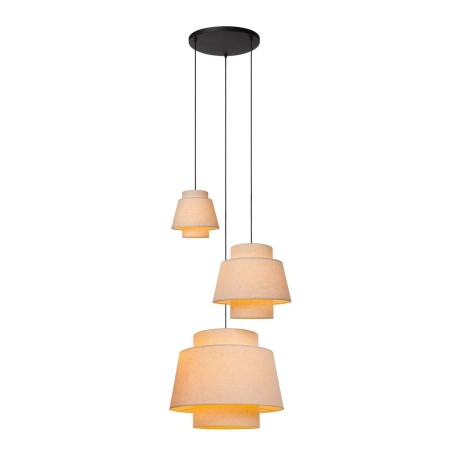 Lucide 21435/13/38 TRIBUTE - Lampa wisząca - 76 cm - 3xE27 - Kremowy