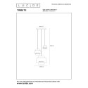 Lucide 21435/13/38 TRIBUTE - Lampa wisząca - 76 cm - 3xE27 - Kremowy
