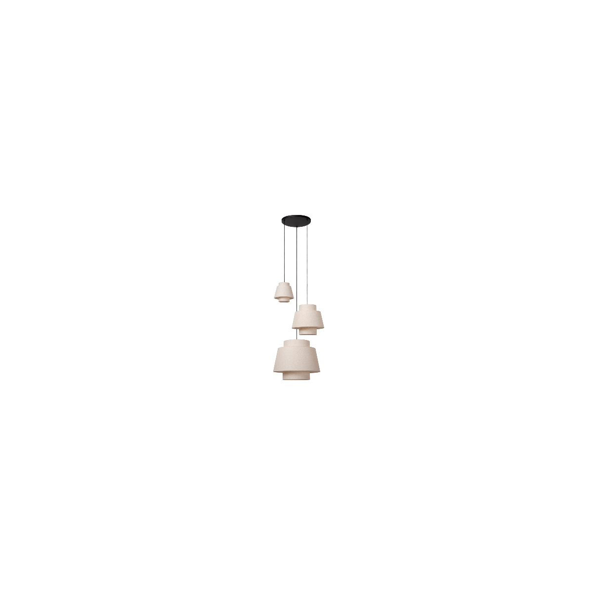 Lucide 21435/13/38 TRIBUTE - Lampa wisząca - 76 cm - 3xE27 - Kremowy