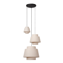 Lucide 21435/13/38 TRIBUTE - Lampa wisząca - 76 cm - 3xE27 - Kremowy