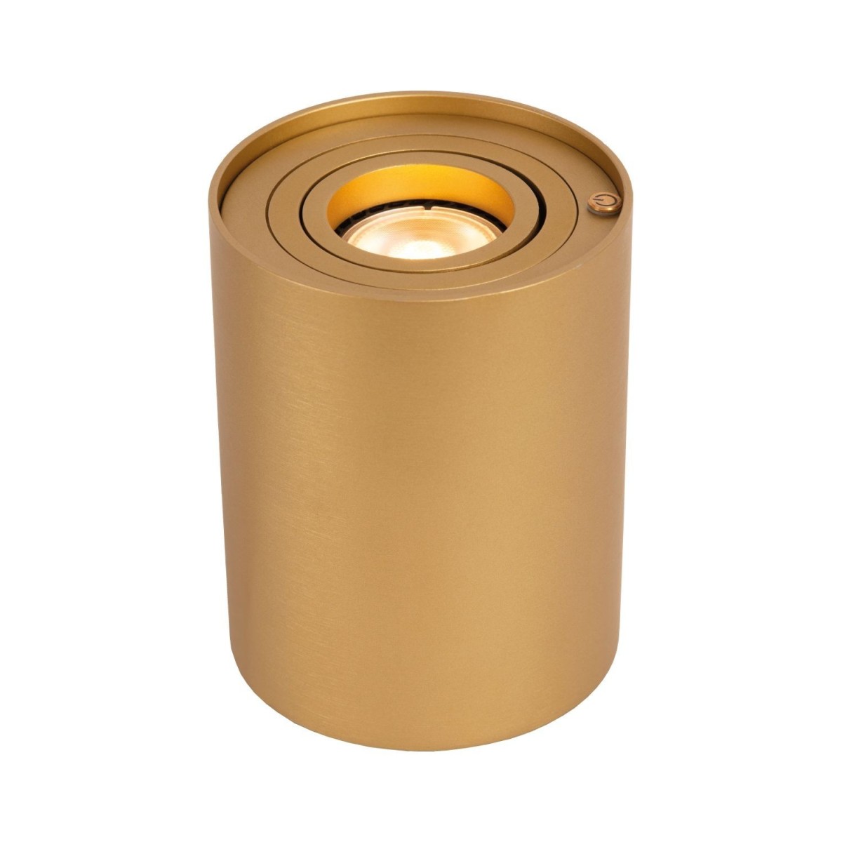 Lucide 22552/05/02 TUBE - Lampa stołowa - 9.6 cm - LED 3 StepDim - GU10 - 1x5 W 2700 K - Matowe złoto - Mosiądz