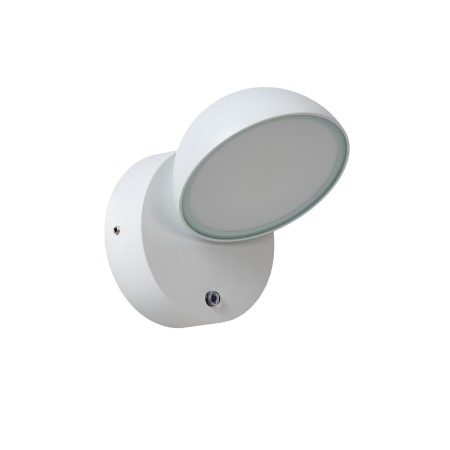 Lucide 22865/12/31 FINN - Kinkiet do wewnątrz i na zewnątrz - LED - 1x12W 3000K - IP54 - Czujnik dzień-noc - Biały